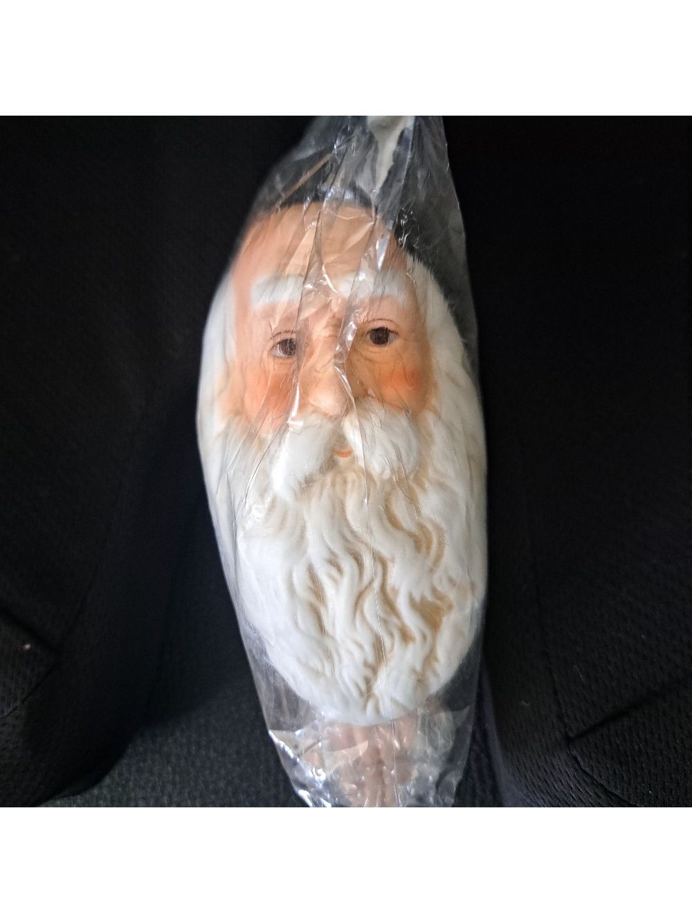VTG MANGELSON'S Porcelain old SANTA head and hands 3-1/2" CHRISTMAS craft sealed